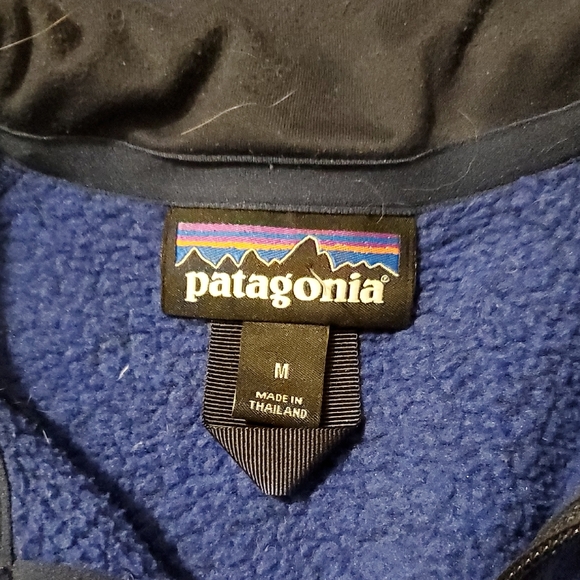 Patagonia Men's Zip-Up Blue Sweater - Picture 2 of 6
